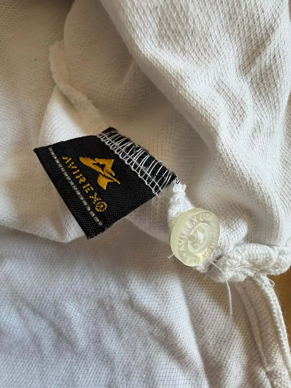 Avirex Vintage 75 Embroidered Shield Logo Colorblock Polo Shirt Size XL